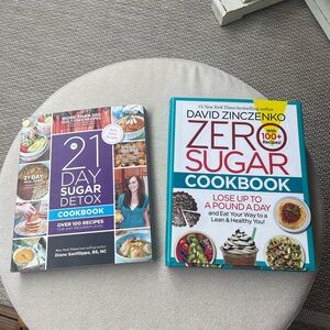 Recipe cookbooks “21 Day Sugar Detox” “Zero Sugar”
